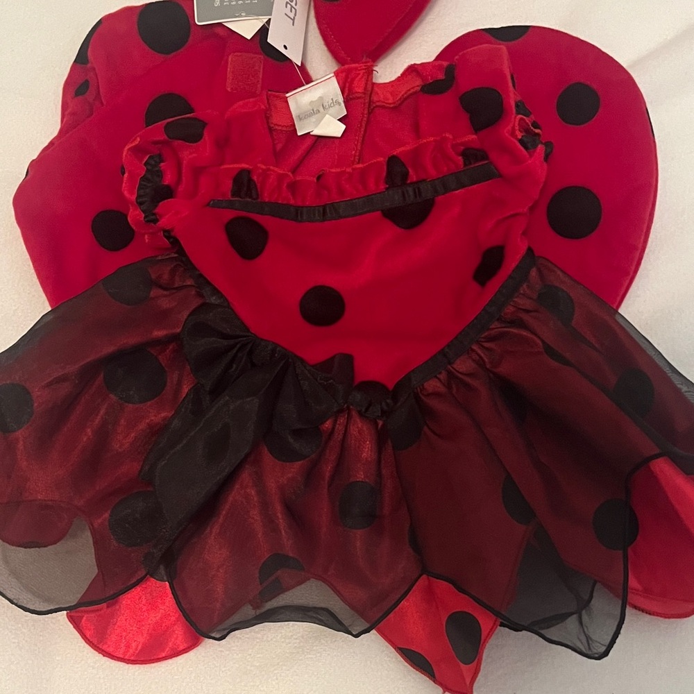 Koala Kids Red and Black Ladybug Costume - Picture 4 of 4